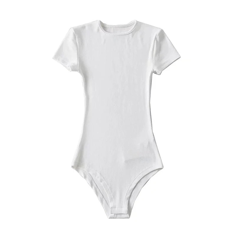 O-Neck Short Sleeve Bodysuit