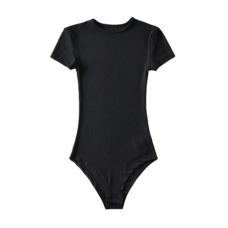 O-Neck Short Sleeve Bodysuit