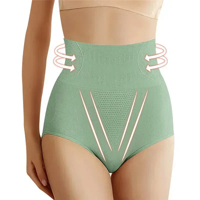 High-Waist Cotton Briefs – Tummy Control Triangle Underwear