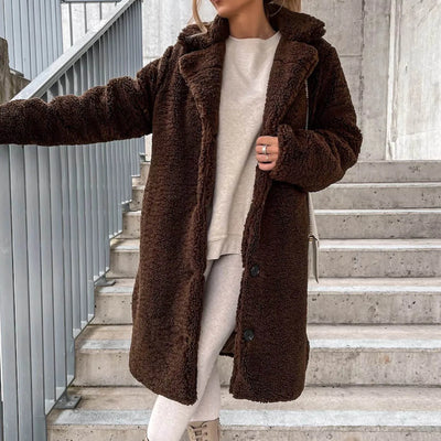 Teddy Trench Coat – Women’s Winter Overcoat