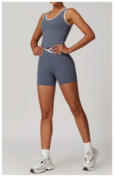 2-Piece Yoga Set – High Waist Leggings & Sports Bra for Women