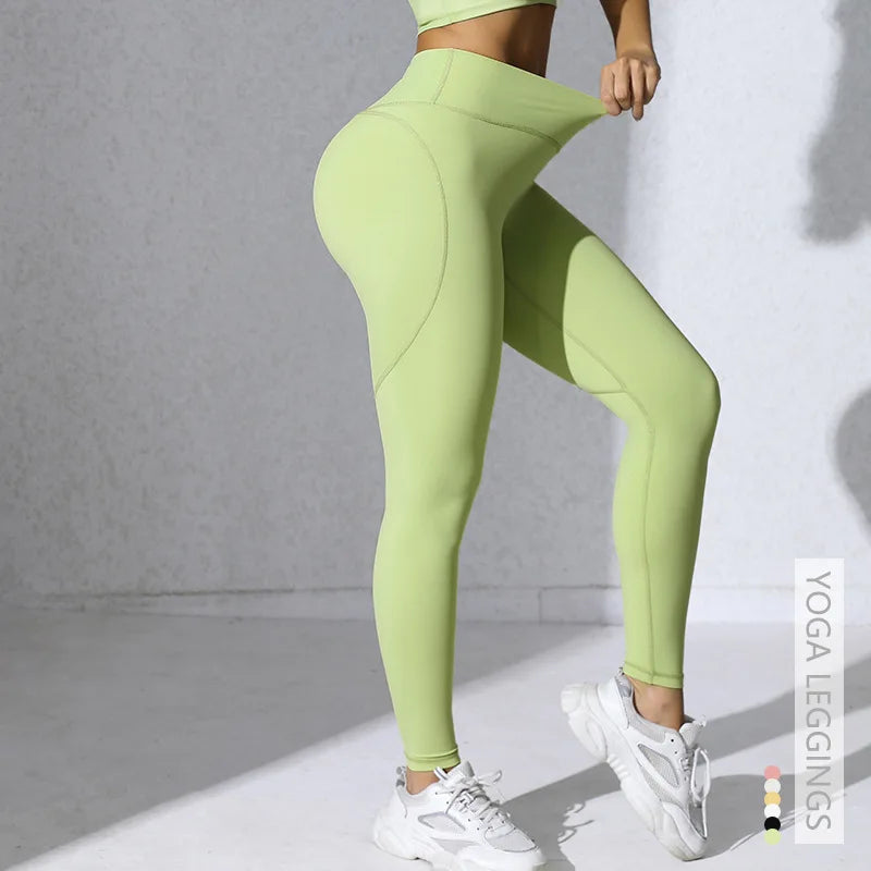 High Waist Crossed Leggings