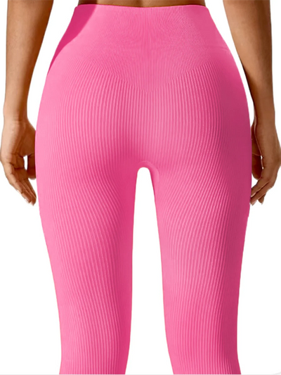 High Waist Ribbed Leggings – Seamless Fall/Winter Fit