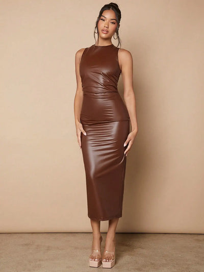 Boho High Waist Button Midi Skirt – Daily & Beach Wear