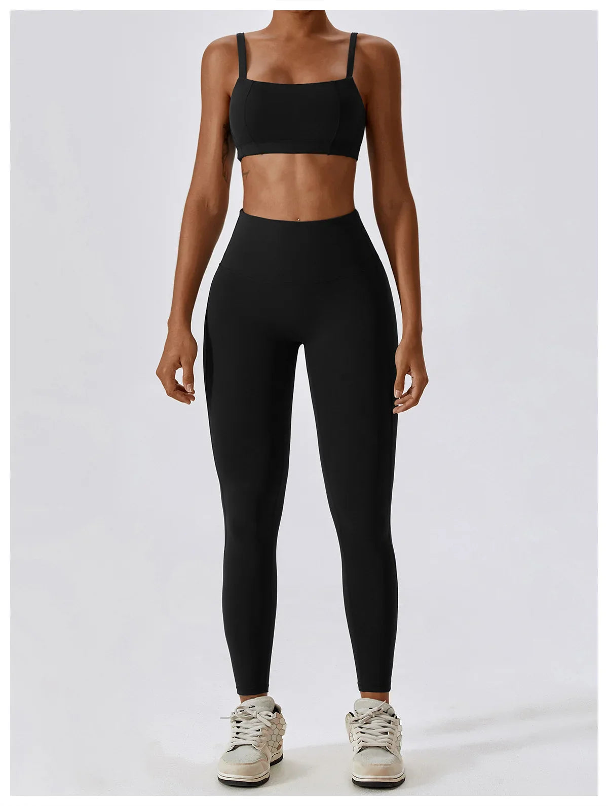 Seamless 2-Piece Workout Set – High Waist Leggings & Top