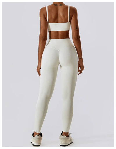 Seamless 2-Piece Workout Set – High Waist Leggings & Top