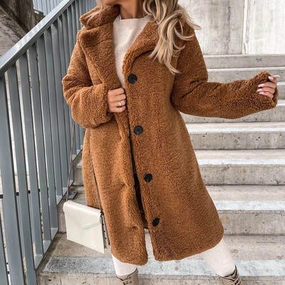 Teddy Trench Coat – Women’s Winter Overcoat