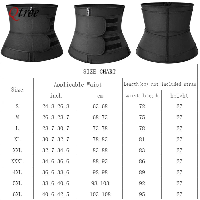 Plus Size Waist Trainer – Sweat Slimming Corset Belt
