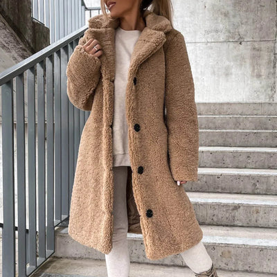 Teddy Trench Coat – Women’s Winter Overcoat