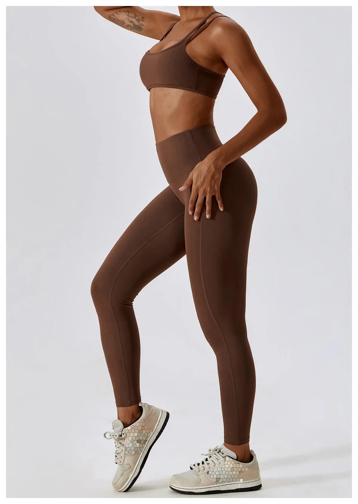 Seamless 2-Piece Workout Set – High Waist Leggings & Top