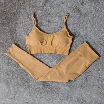 Seamless Sports Bra & Shorts Set