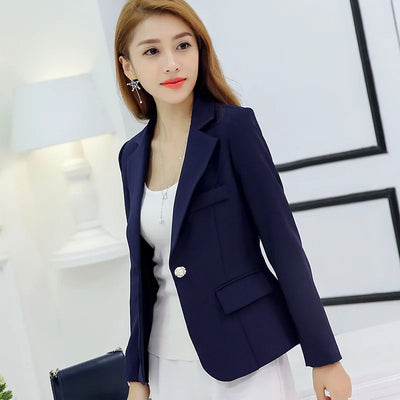 Slim Fit Blazer – Women’s Korean Style