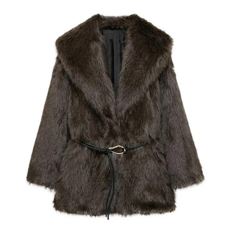 Vintage Luxury Faux Fur Jacket