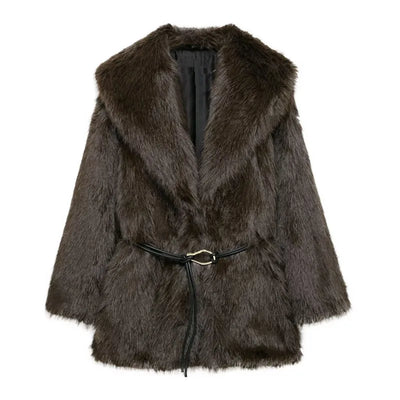 Vintage Luxury Faux Fur Jacket