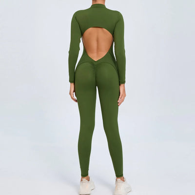 One-Piece Fitness Jumpsuit – Seamless Women’s Training Suit