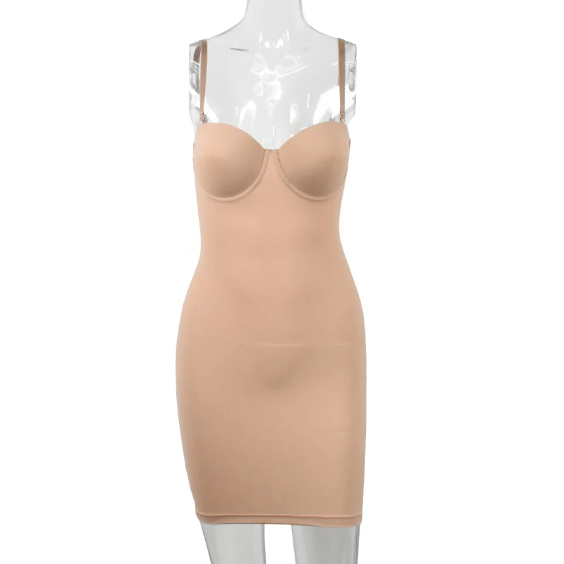 Slimming Full Length Shapewear Tube Dress