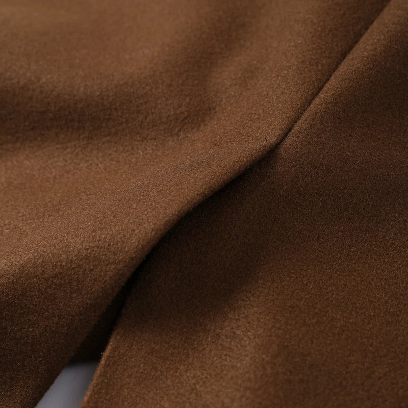 Wool Blend Coat – Elegant Belted Winter Wear