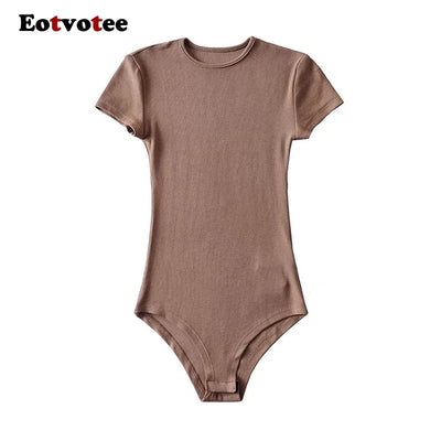 O-Neck Short Sleeve Bodysuit