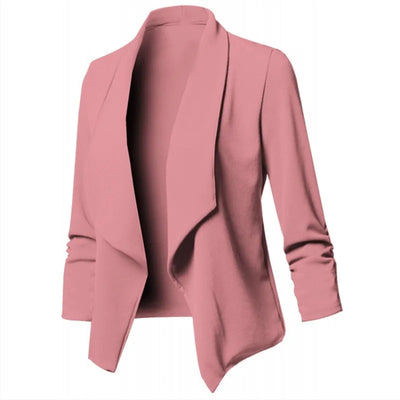 Ruched Blazer – Women’s Lightweight Jacket