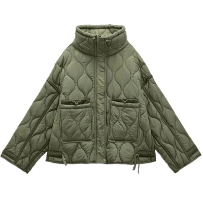 Plus Size Quilted Jacket – Women’s Winter Coat