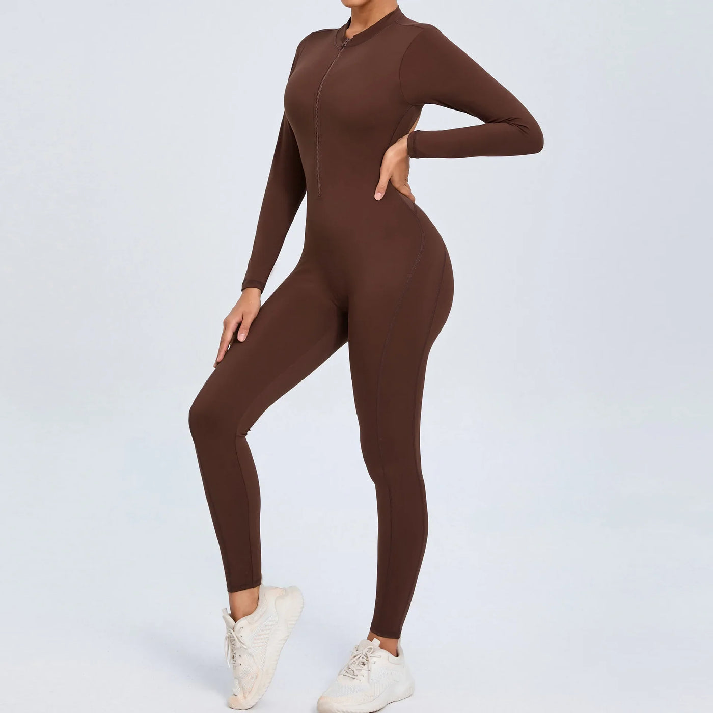 One-Piece Fitness Jumpsuit – Seamless Women’s Training Suit