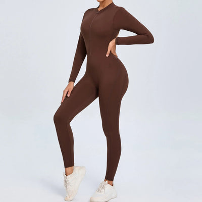 One-Piece Fitness Jumpsuit – Seamless Women’s Training Suit
