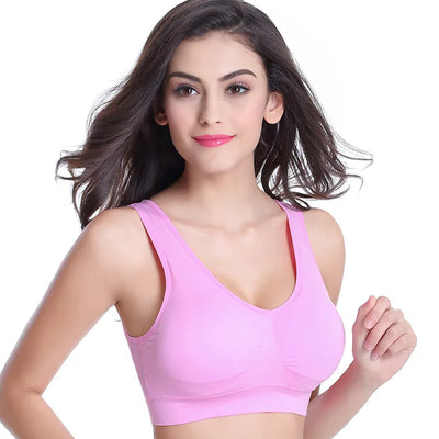 Wireless Sleep Bra – No-Pad Yoga Bralette (Plus Size)