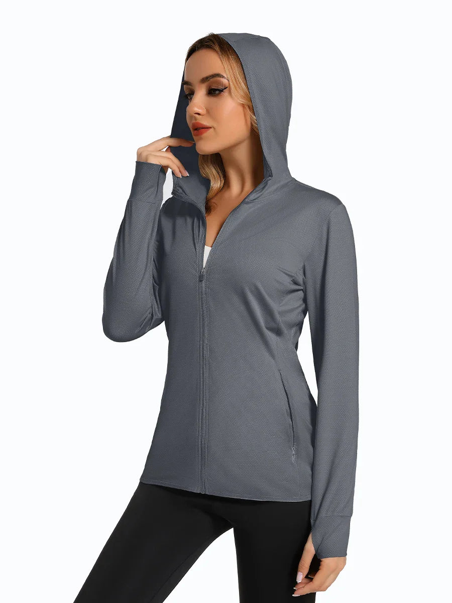 UPF 50+ Jacket – Women’s Sun Protection Hoodie