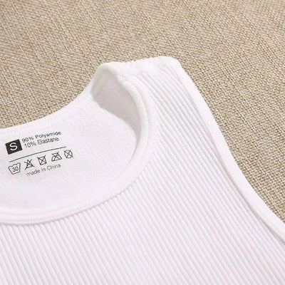 Seamless Ribbed Crop Tank – Breathable Workout Top