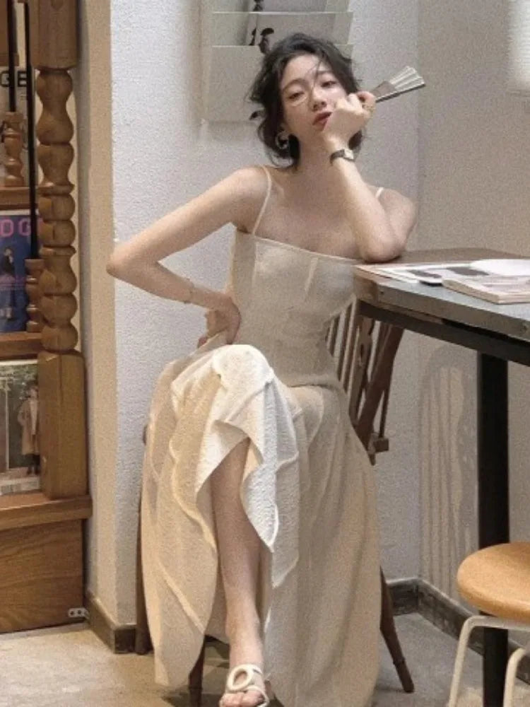 Vintage A-Line Maxi Dress – Summer Sling Style