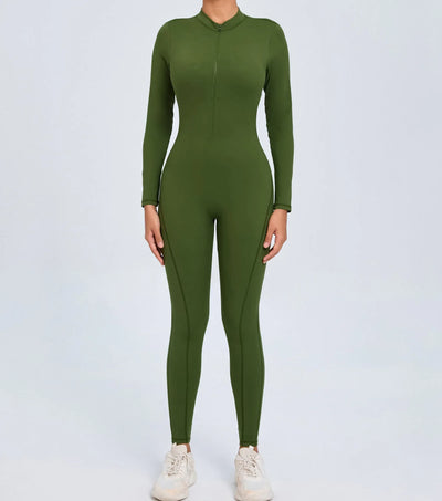 One-Piece Fitness Jumpsuit – Seamless Women’s Training Suit