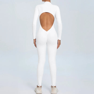 One-Piece Fitness Jumpsuit – Seamless Women’s Training Suit