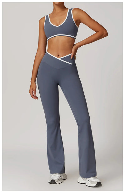 2-Piece Yoga Set – High Waist Leggings & Sports Bra for Women