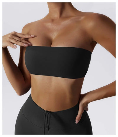 Strapless Sports Bra – Quick-Dry Tube Top
