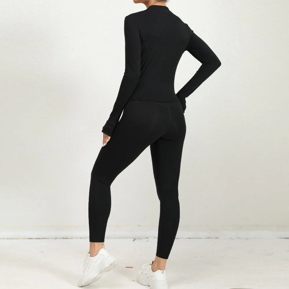 2-Piece Yoga Jacket & Leggings Set