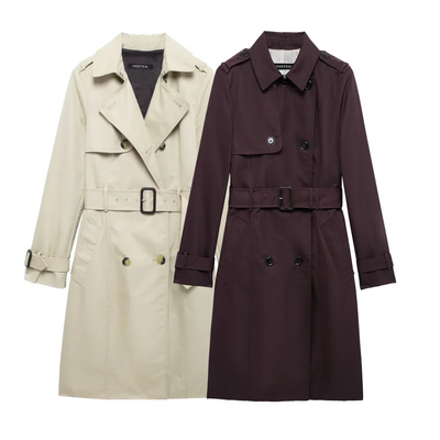Double Breasted Trench – Women’s Belted Coat
