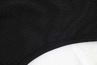 Sleeveless Black Bodycon Dress – Zipper Streetwear Summer Style
