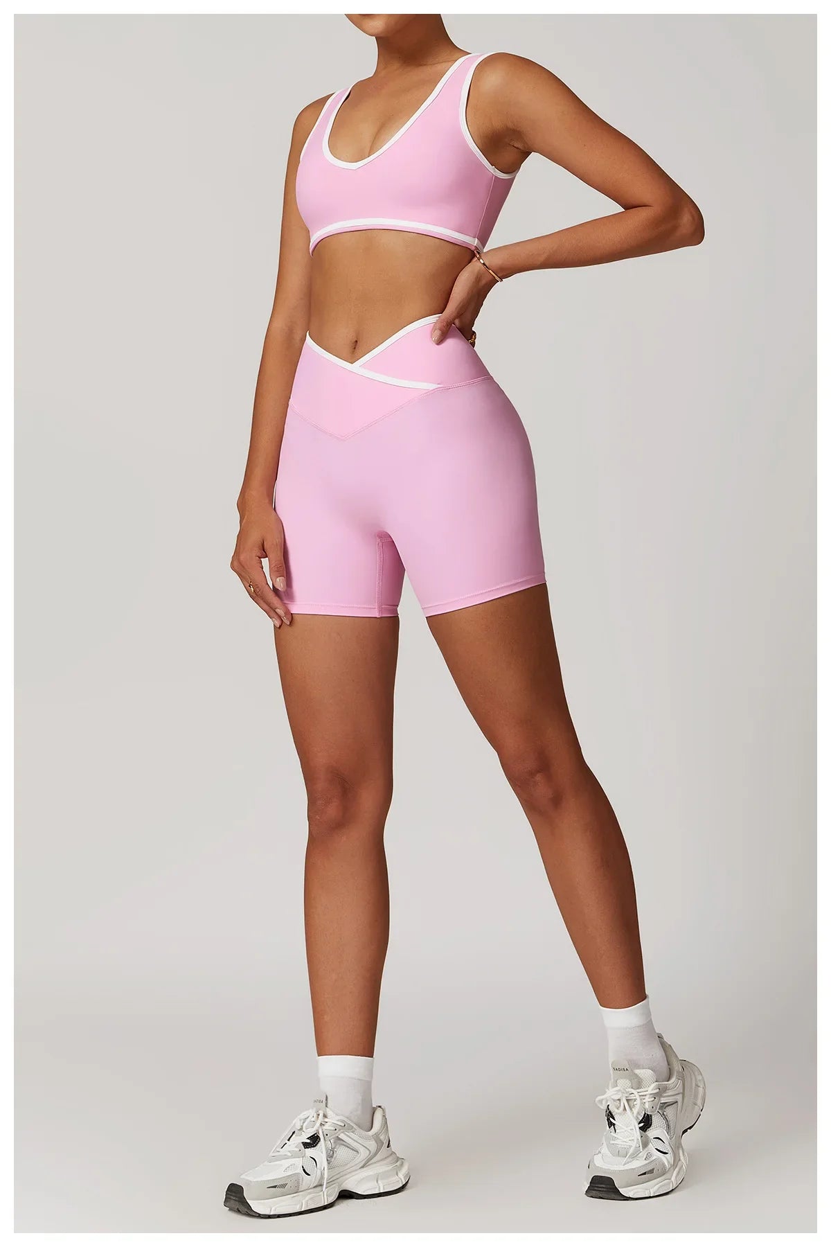 2-Piece Yoga Set – High Waist Leggings & Sports Bra for Women
