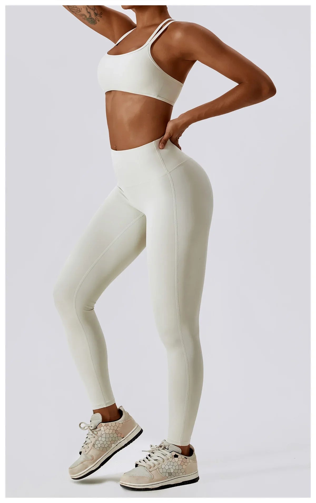 Seamless 2-Piece Workout Set – High Waist Leggings & Top