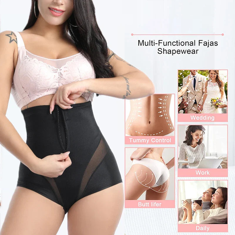 High-Waist Mesh Panties – Tummy Control & Butt Lifter
