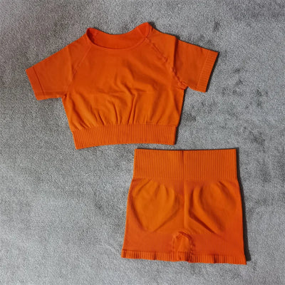 Seamless Sports Bra & Shorts Set