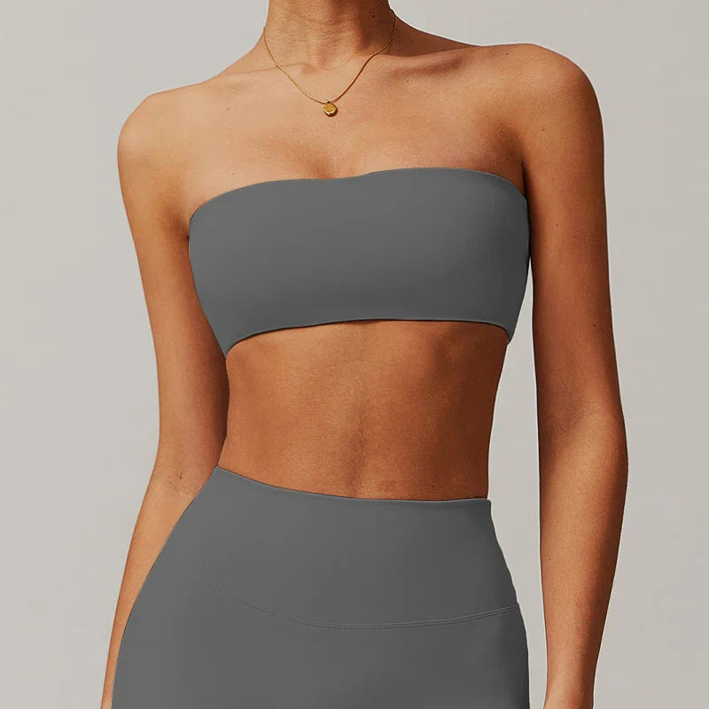 Strapless Sports Bra – Quick-Dry Tube Top