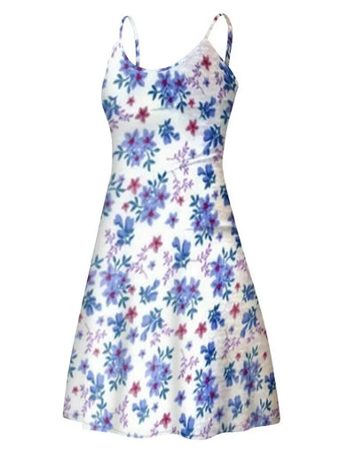 Backless Floral Slip Dress – Strapless Mini Bodycon Party Style