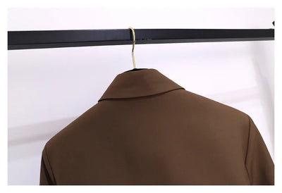 Korean Style Blazer – Women’s Lace-Up Jacket