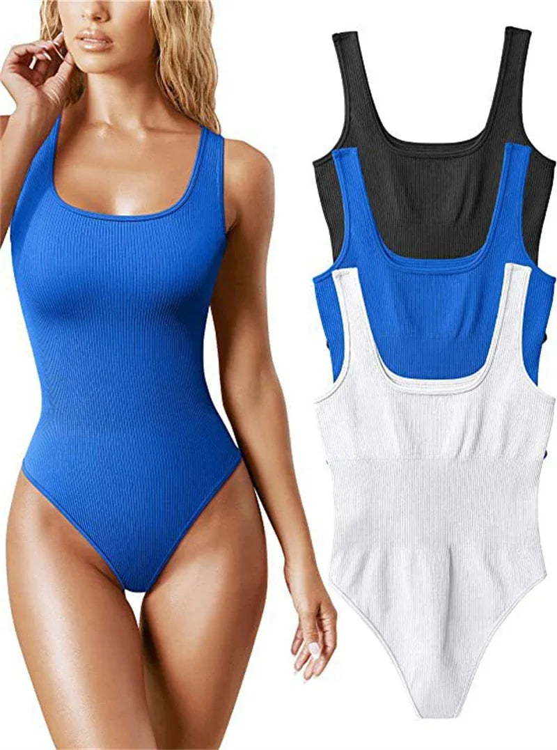 Seamless Ribbed Shaper Bodysuit