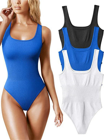 Seamless Ribbed Shaper Bodysuit
