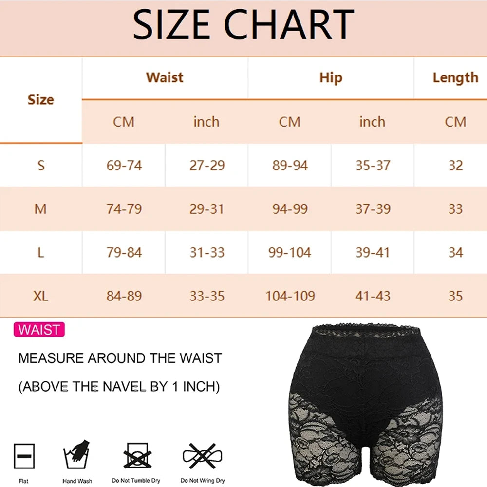 Lace Mid Waist Tummy Control Panties
