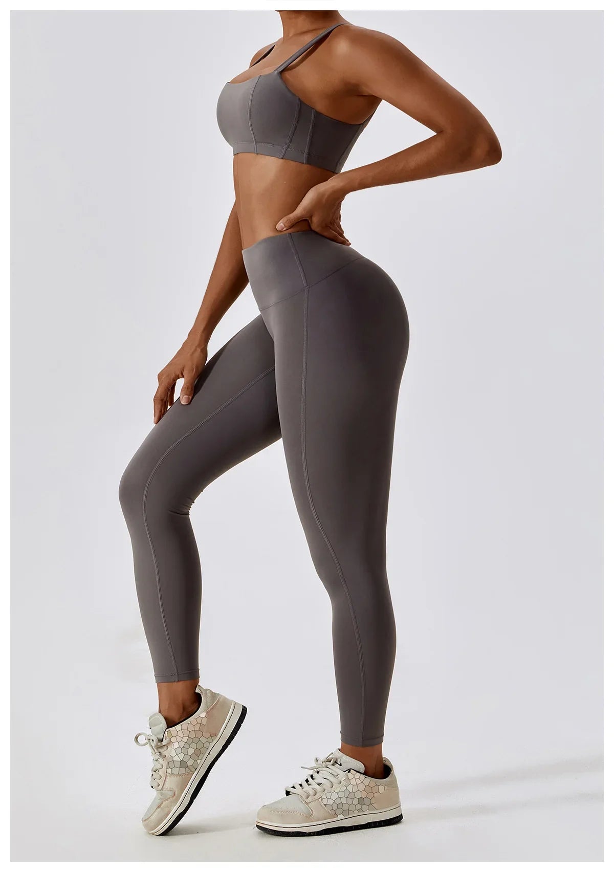 Seamless 2-Piece Workout Set – High Waist Leggings & Top
