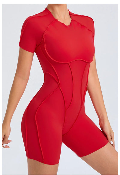 Backless Scrunch Jumpsuit – Women’s Fitness Yoga Romper
