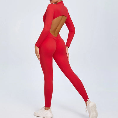 One-Piece Fitness Jumpsuit – Seamless Women’s Training Suit